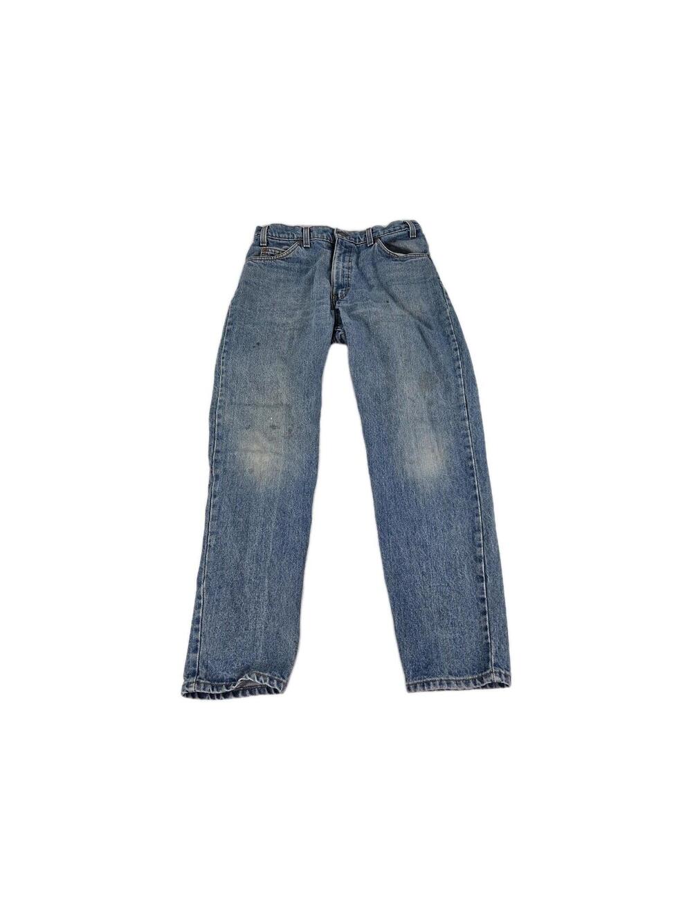 VTG Levis Jeans Orange Tag Mens Size 33×30 Regular Straight Zip fly Blue Denim
